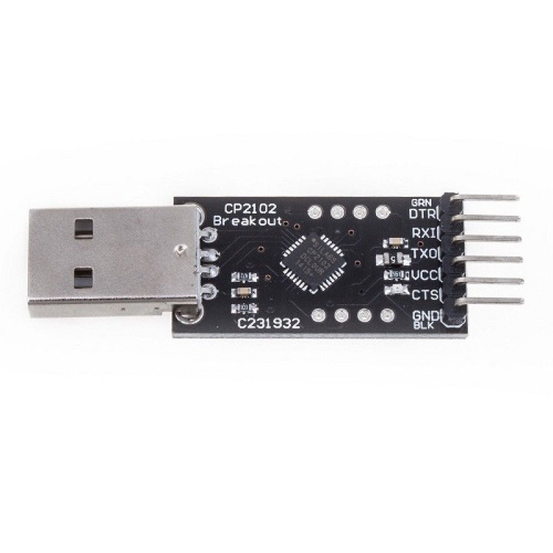 CP2102 USB 2.0 to TTL UART Serial Converter Module With DTR Pin CP2102 USB 2.0 to TTL UART Serial Converter Module With DTR Pin