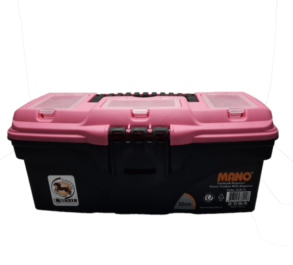 MANO 13" Tool Box With Organizer PINK