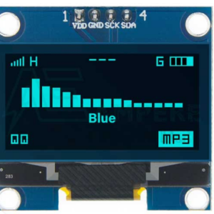 1.3 Inch OLED Display Module, Blue, 128X64, 4Pin, I2C