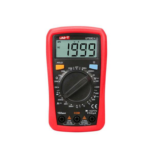 UNI T UT33C Digital Multimeter Auto Range Palm Size AC DC Voltmeter Ammeter Resistance Capatitance Tester.jpg q50 1