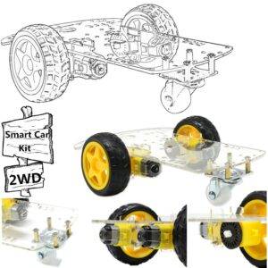 avoidance tracking tt motor smart robot car chassis kit speed encoder battery box 2wd ultrasonic module