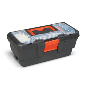 13 Inch Toolbox with Organizer - (Black)