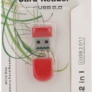 TF Micro SD Card Reader - Red