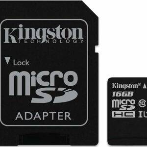 Kingston Canvas Select 16GB microSDHC Flash Memory Card with Adapter - Class 10 - UHS-I 80MB/s Read