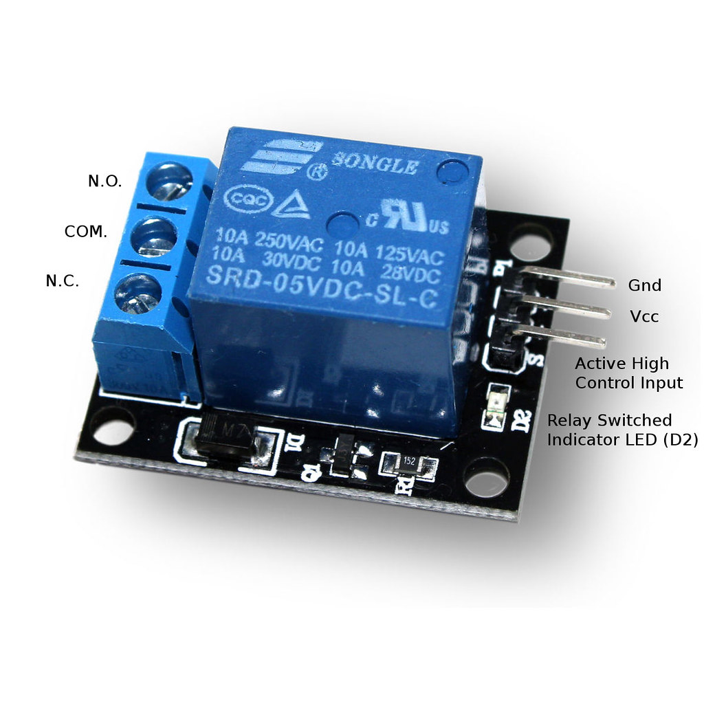 Relay Module 1 Channel 5V Active High Trigger Relay Module 1 Channel 5V Active High Trigger