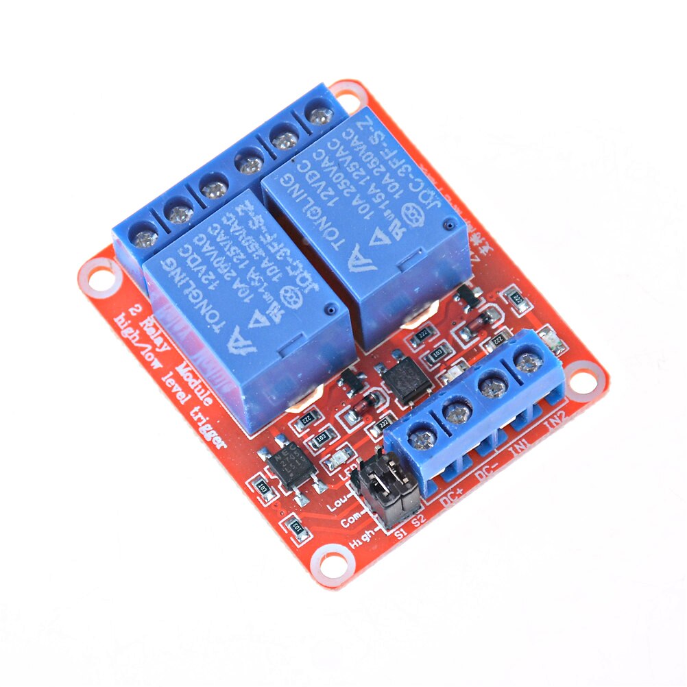 Relay Module 2 Channel 12V (high/low) level trigger