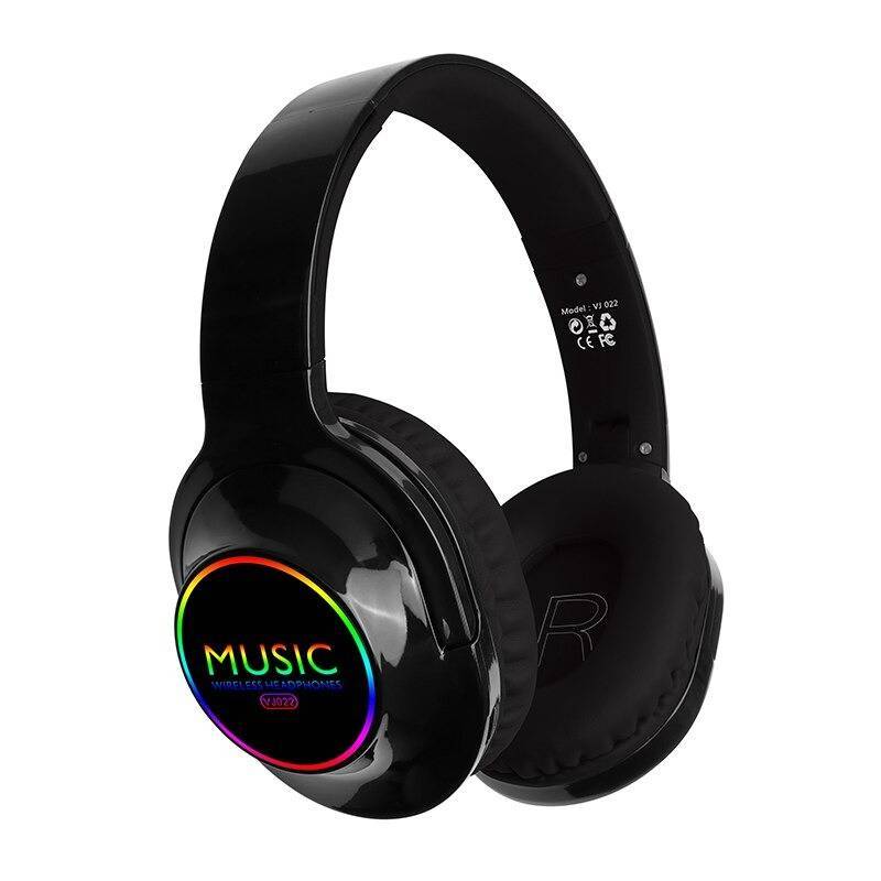 Wireless Bluetooth Over-Ear Headphones VJ022 Elegant SuperBass Stereo – Black