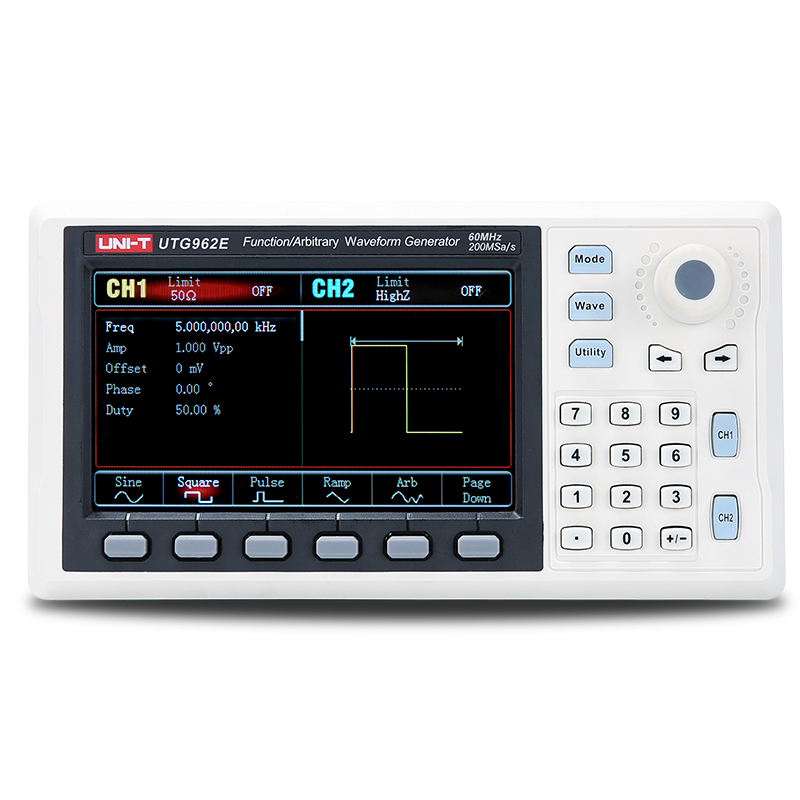 UTG962E Function/Arbitrary Waveform Generator (60MHz)