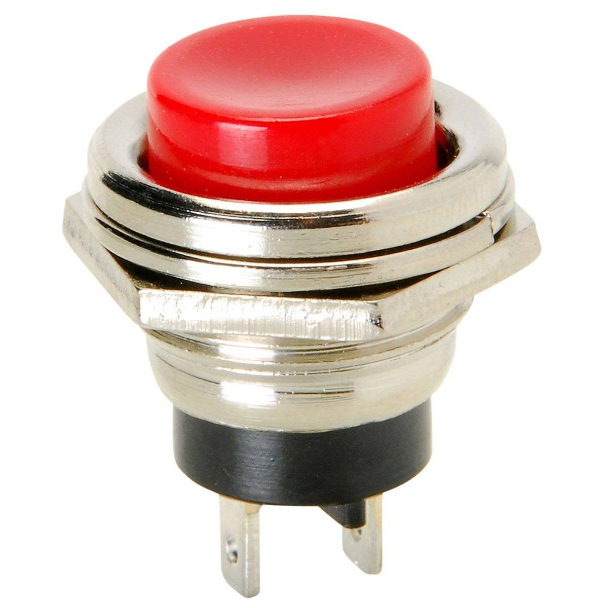 SPST Momentary Panel Mount Push Button Switch AC 125V 3A 2 Pin