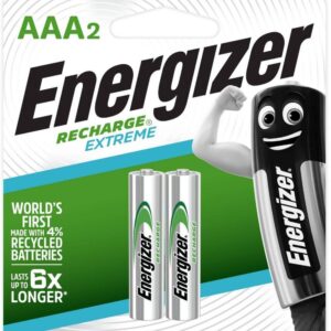 Energizer AAA 1.2V 800mAh Rechargeable Two Batteries