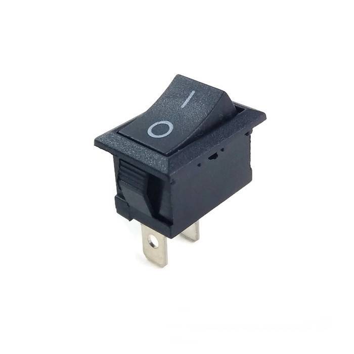 ON/OFF Black Switch 2 Pins KCD1-11 Dim:13*8mm