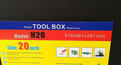 20 Inch Portable Organizer Tool Box Set for Storage