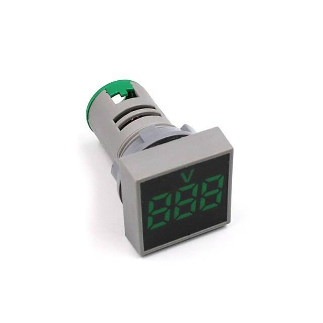 BOTRIC AD101-22VMS Mini Square Shape Digital Voltmeter GREEN