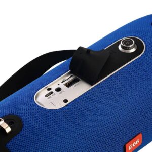 Portable Wireless Bluetooth Speaker With Handle KMS-E66 – Blue