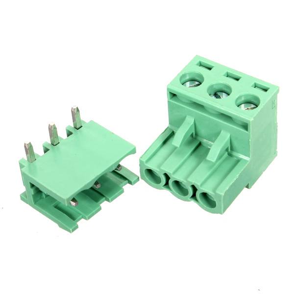 Pluggable Terminal Block 3-Pin 5.08mm Pitch