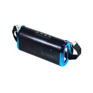 Portable Wireless High Quality Bluetooth Speaker S-11 with USB and TF Card Slot with LED light and handle – Blue