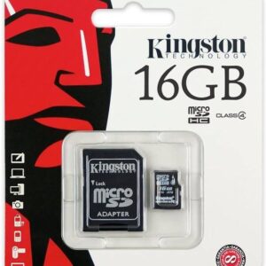 Kingston Canvas Select 16GB microSDHC Flash Memory Card with Adapter – Class 10 – UHS-I 80MB/s Read