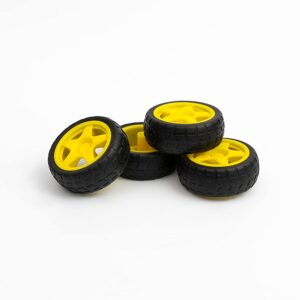 Robot Wheel 65x26mm For Mini DC Gearbox Yellow Motors 