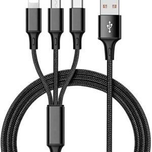 Nylon 3 in 1 fast Charging Cable