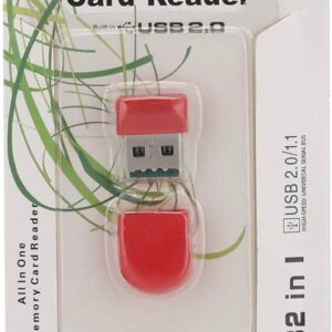 TF Micro SD Card Reader – Red