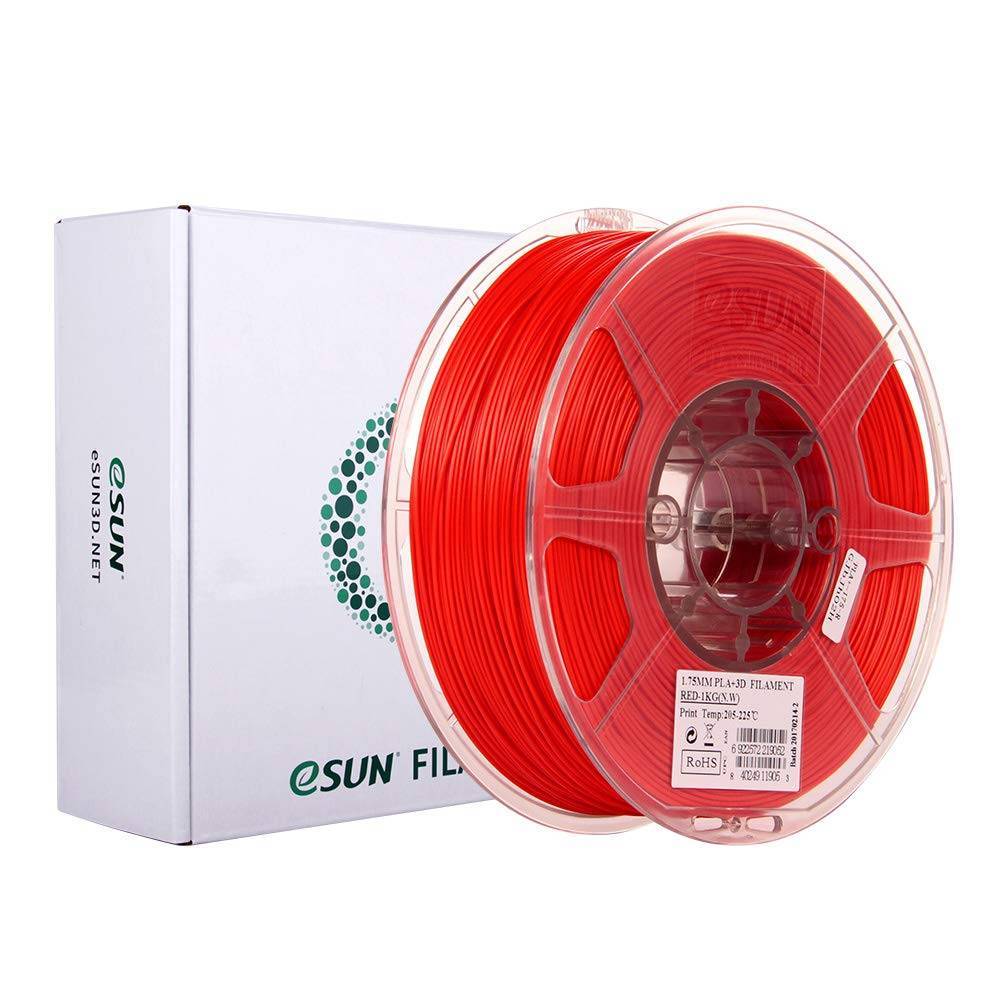 3D Printer Filament PLA+ eSUN 1.75mm 1Kg Red