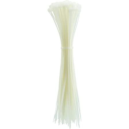 500×4.8mm Natural Nylon Standard Cable Tie (100pcs/pack)