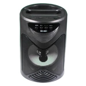 Portable Wireless High Quality Bluetooth Speaker BD-4001 with AUX, USB and TF Card Slot – Black