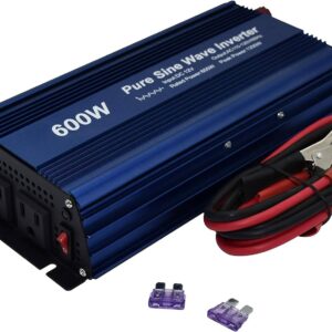 Jarett Pure Sine Wave Inverter 600W Dual Outlet Output DC 12V to AC120V