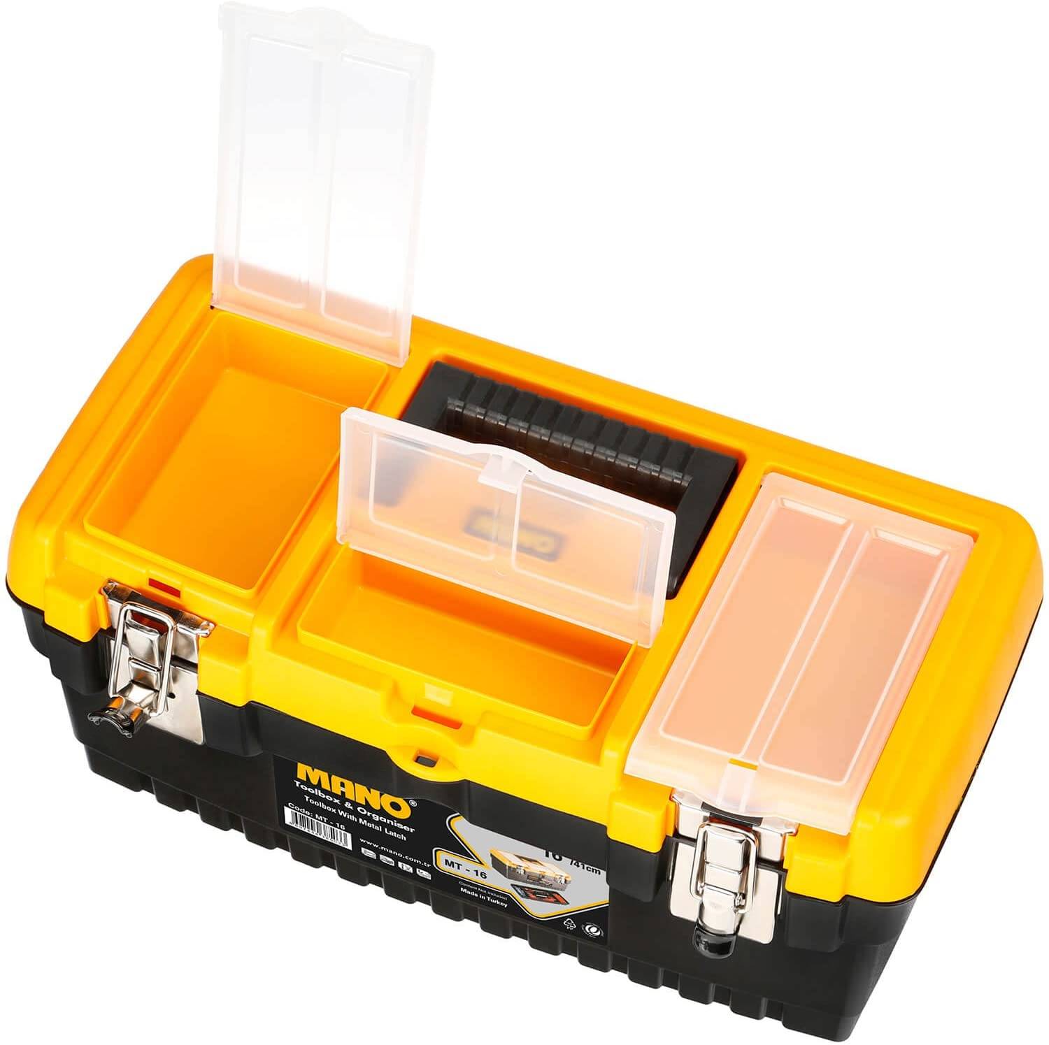 MANO MT-16 Tool Box with Metal Latch