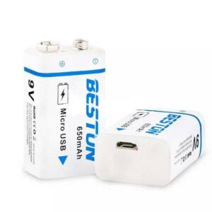 BESTON USB 9v 650mAh Li-ion Lithium Rechargeable Battery