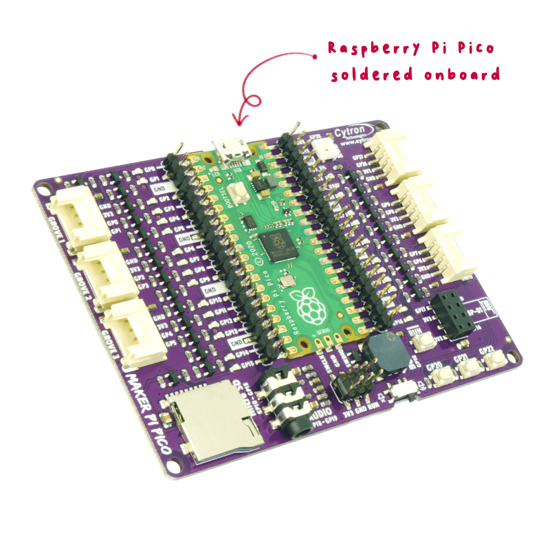 Maker Pi Pico: Simplifying Raspberry Pi Pico for Beginners cytron