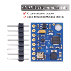 HW-290/GY-87 10DOF MPU6050+HMC5883L+BMP180 3-axis Gyro + 3-axis Acceleration + 3-axis Magnetic Field + Air Pressure Sensor