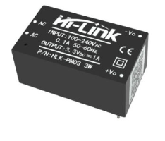 AC-DC Module 3W 220Vac to 3.3Vdc (HLK-PM03)