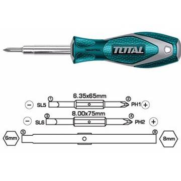 TOTAL 6 IN 1 Screwdriver Set