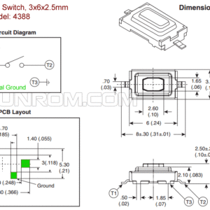 SMD Tactile Switch 3x6x2.5mm