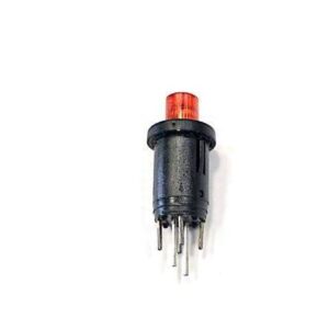 Push Button Red Small 6 Pin with Led