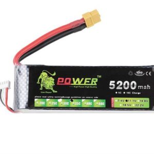 11.1 V 5200mAh 35C XT60 Lipo Battery Lion Power