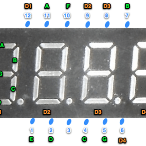 0.4 inch 4 Digit Seven Segment Display (Common Cathode )