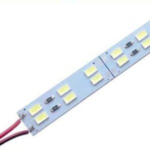 1M SMD5730 12V Warm White Double Row Rigid Led Strip Light 144 Leds/m