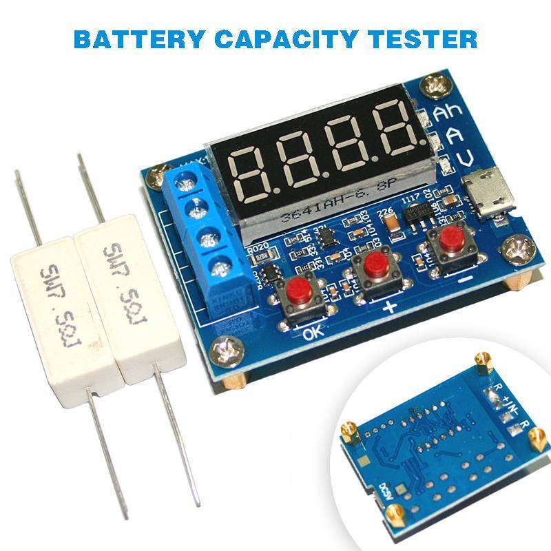 1.2v 12v ZB2L3 18650 Li-ion Lithium Battery Capacity Tester + Resistance Lead-acid Battery Capacity Meter Discharge Tester