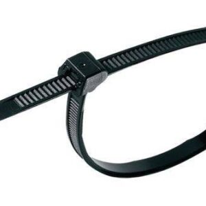 350×3.6mm Nylon Black Cable Tie