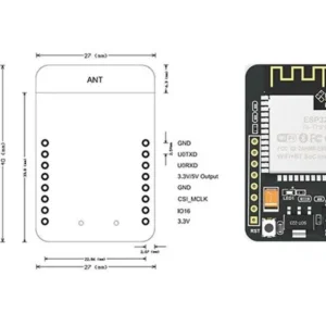 ESP32-CAM WiFi + Bluetooth Camera Module Development Board ESP32 With Camera Module OV2640 and Base