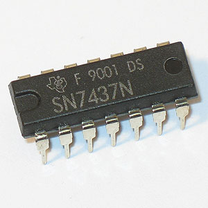 7437 DIP Quad 2-Input NAND Buffer