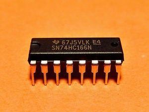 74166 DIP Parallel-Load 8-Bit Shift Register