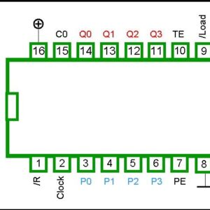 40161 DIP Binary Counter / Asynchronous Clear