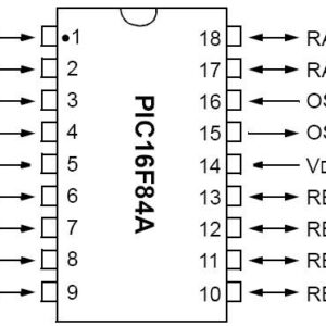 PIC 16F84A DIP 18 PIN ENHANCED FLASH/EEPROM 8-BIT MICROCONTROLLER