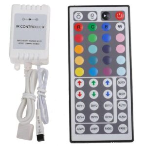 44-Key RGB LED Controller with IR Remote (12VDC)