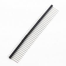 40 Pin Male Header Single 2.54mm Straight 19mm Pin Length