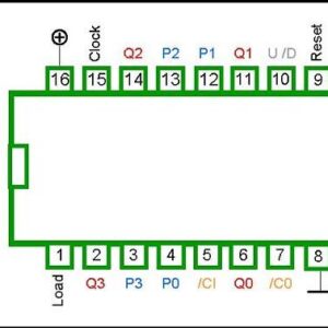 4510 DIP PRESETTABLE 4-BIT BCD UPDOWN COUNTER