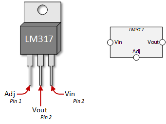 LM317T 1.2 V to 37 V Adjustable Voltage Regulator